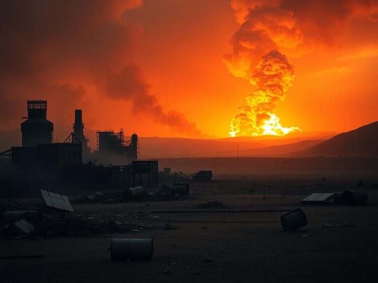 Flick International Aftermath of an airstrike on a uranium enrichment facility in Iran