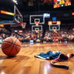 Flick International Intense basketball action with Sophie Cunningham and Caitlin Clark during a game between Indiana Fever and Connecticut Sun