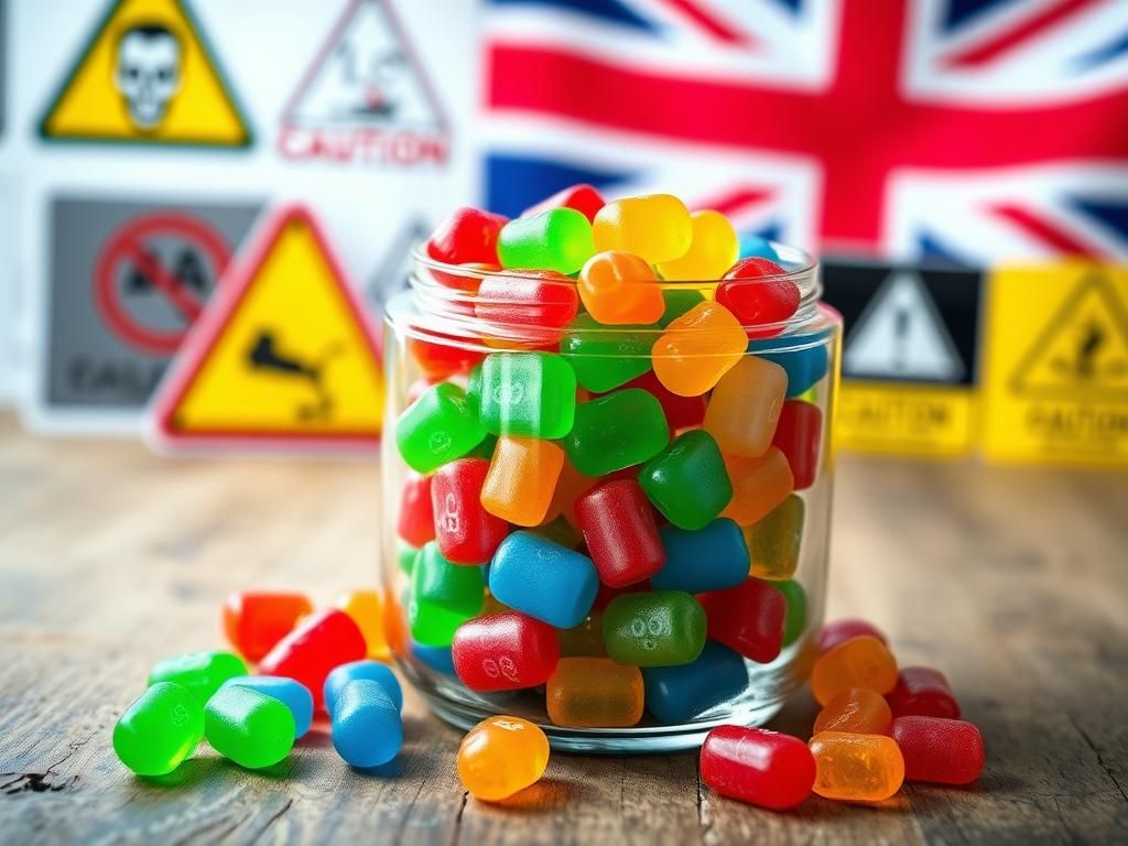 Flick International Close-up of colorful Jolly Rancher candies in a clear glass jar on a wooden table