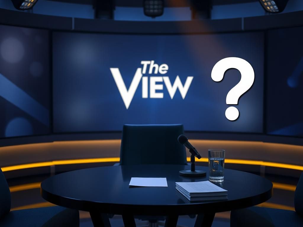 Flick International A dimly lit television studio set with an empty chair, symbolizing a missed opportunity during a critical conversation.