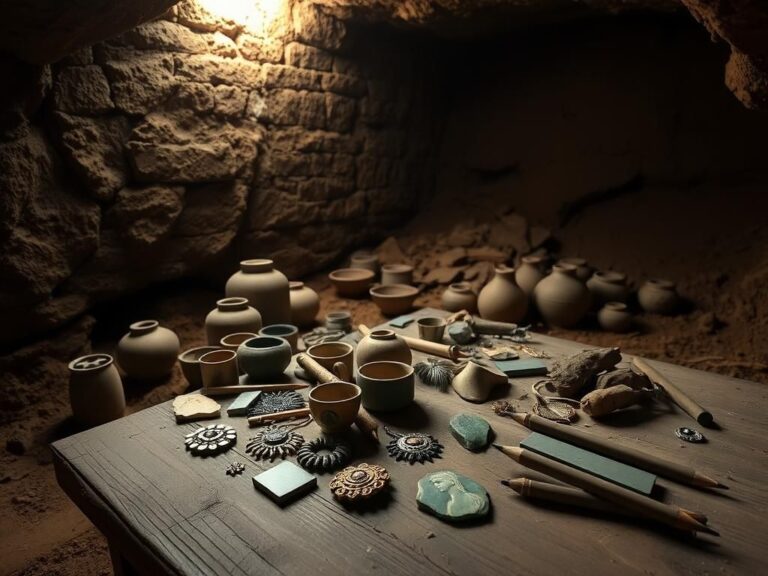 Flick International Dimly lit underground cellar filled with unearthed artifacts from America's oldest Black schoolhouse