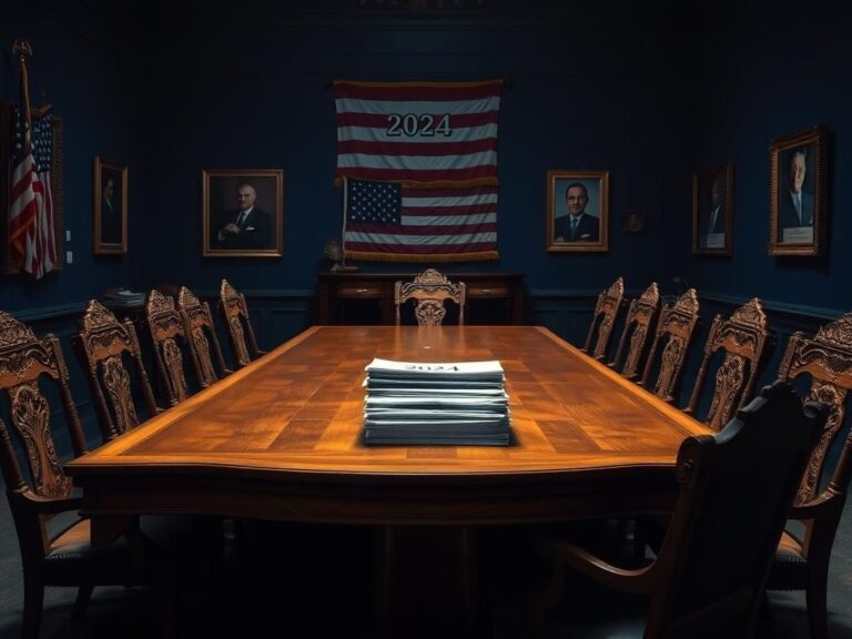 Flick International Ornate wooden table in a dimly lit room symbolizing decision-making