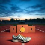 Flick International Empty medal podium at Oregon state championship with unclaimed gold medal
