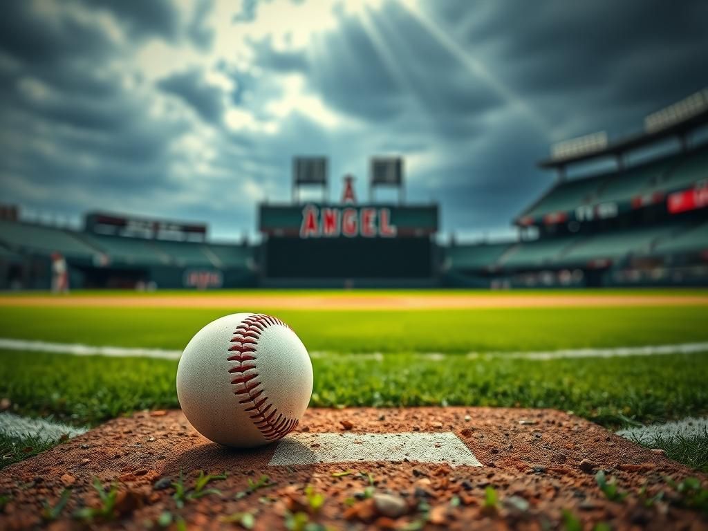 Flick International Close-up of a baseball on the ground between the pitcher's mound and home plate after a hit pitch incident