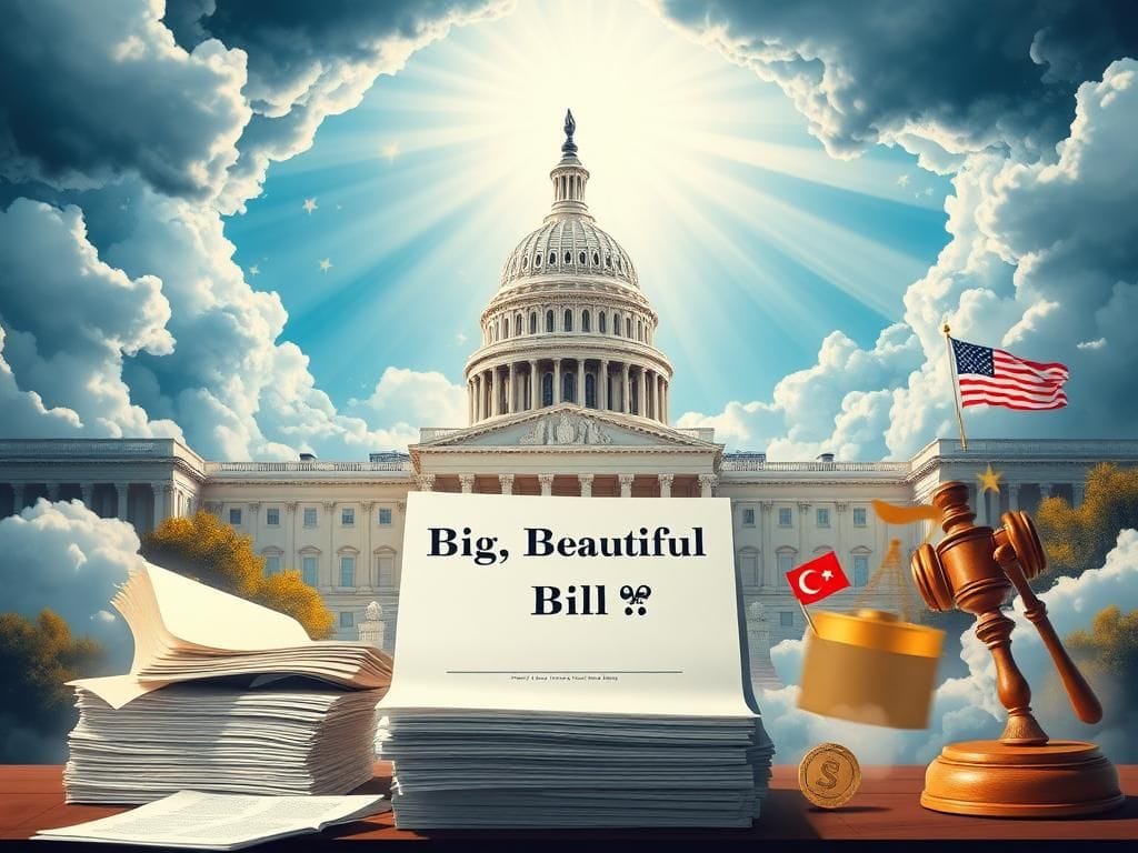 Flick International Majestic Capitol building surrounded by clouds symbolizing hope and unity