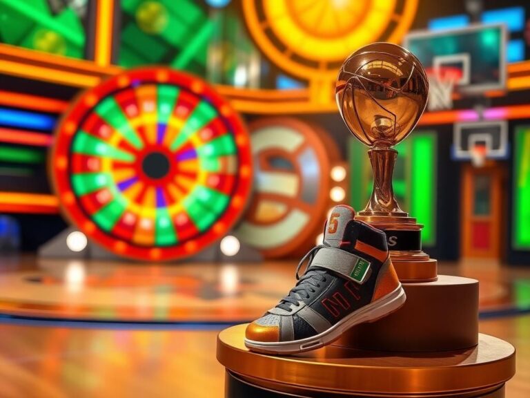 Flick International vibrant game show set featuring Cameron Brink discussing her WNBA career and recovery