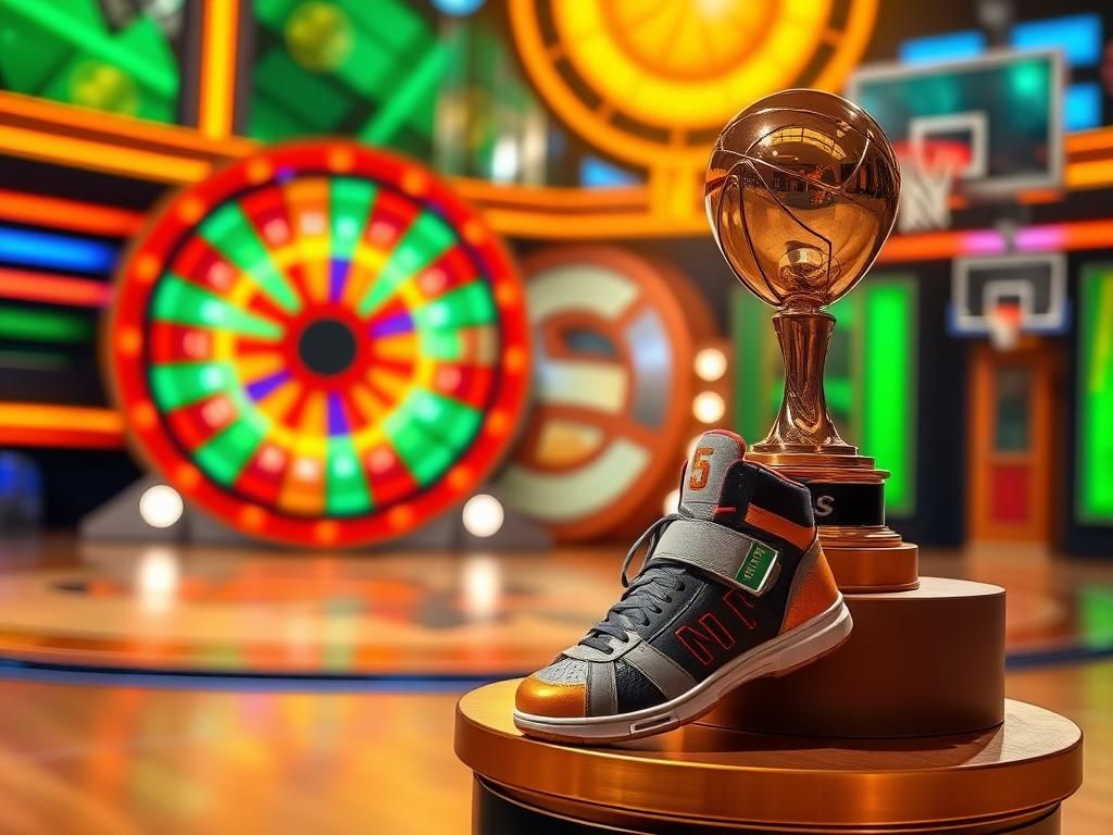 Flick International vibrant game show set featuring Cameron Brink discussing her WNBA career and recovery