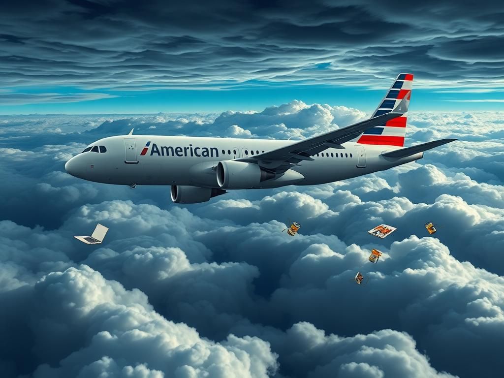 Flick International Turbulent sky with an Airbus A321 shaking in flight