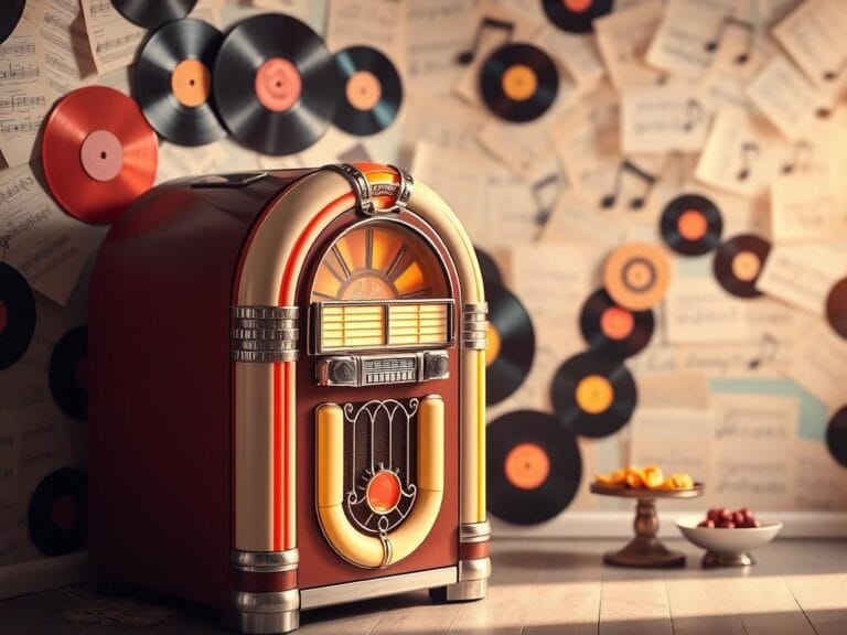 Flick International Nostalgic scene featuring a vintage jukebox representing Bobby Sherman's music legacy