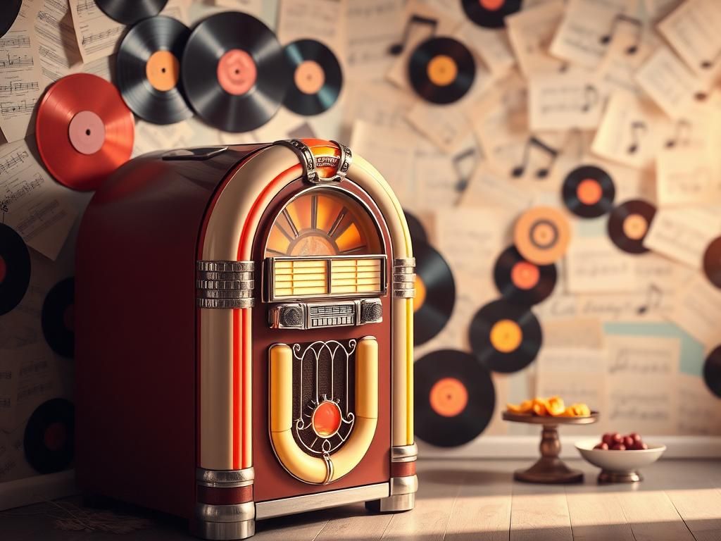Flick International Nostalgic scene featuring a vintage jukebox representing Bobby Sherman's music legacy