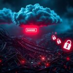 Flick International A dramatic digital depiction of tangled computer lines and circuits signaling malware threats over 394,000 Windows PCs.