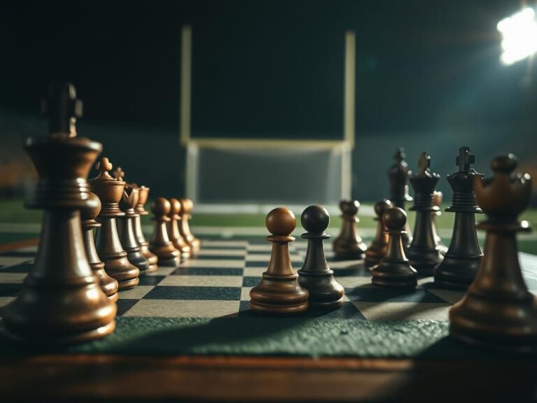 Flick International Close-up of a chessboard with mid-game position showcasing strategy and mental preparation.