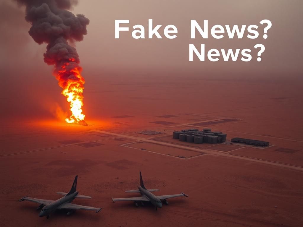 Flick International Aerial view of Iranian nuclear facilities under attack, with smoke and flames visible.