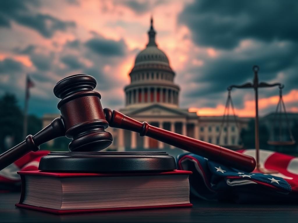 Flick International A powerful judicial gavel on law books symbolizing a Supreme Court decision