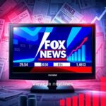Flick International Television screen displaying colorful news graphics with Fox News logo