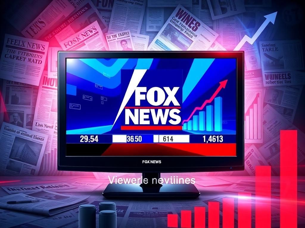 Flick International Television screen displaying colorful news graphics with Fox News logo