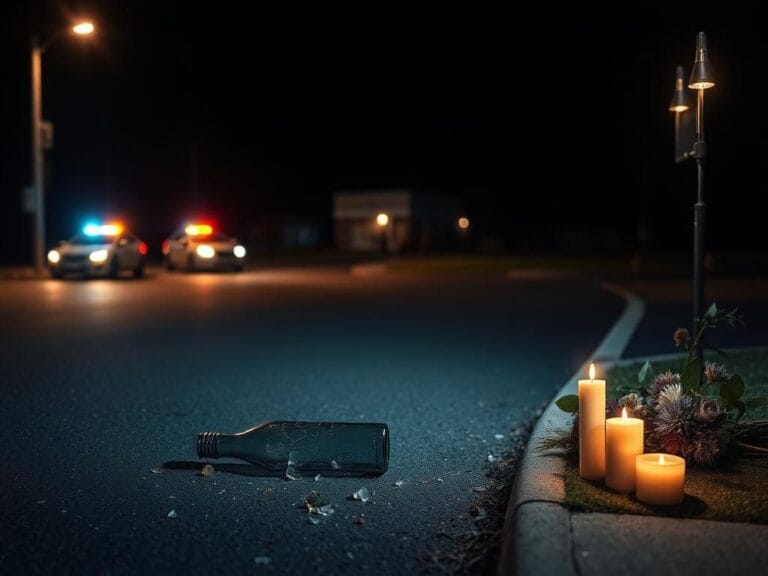 Flick International Nighttime desolate intersection highlighting the consequences of drunk driving
