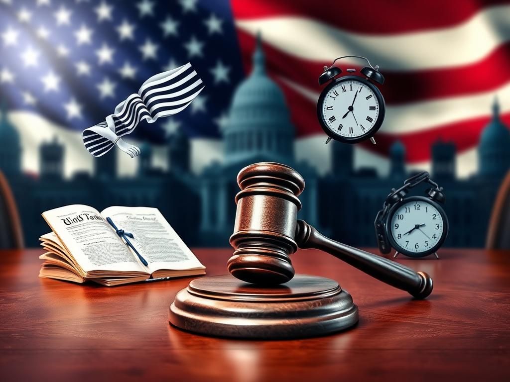 Flick International A symbolic gavel representing authority in a political landscape