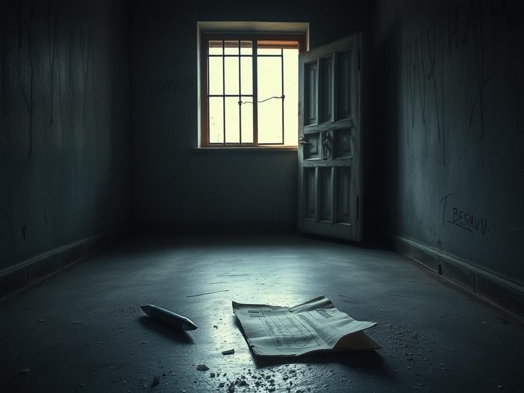 Flick International A solitary prison cell representing the harsh conditions faced by political prisoners