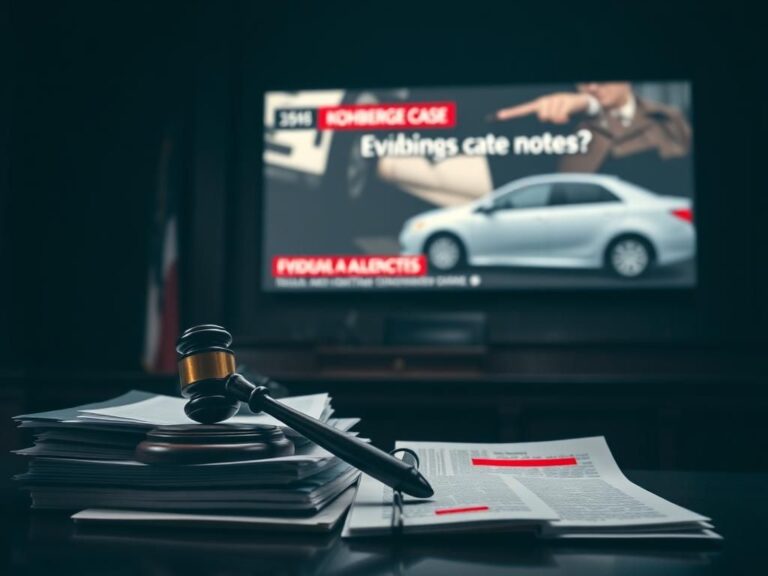 Flick International Dimly lit courtroom scene emphasizing legal tension with gavel and legal documents