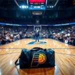 Flick International Tyrese Haliburton dominates the court with a powerful dunk over Ben Stiller during the Pacers' triumphant win.