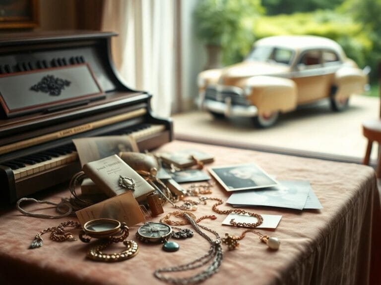 Flick International A collection of vintage memorabilia showcasing Mariska Hargitay's family history.