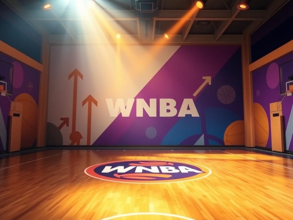 Flick International Empty basketball court symbolizing triumph in women's basketball