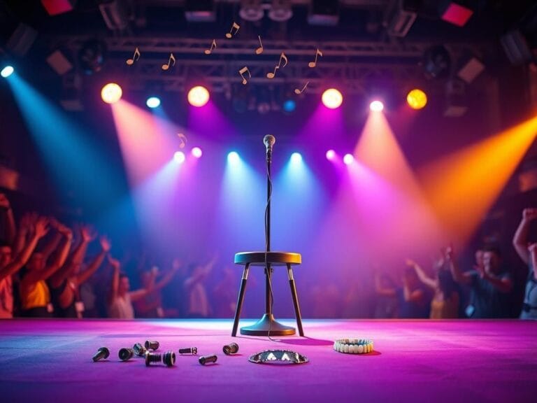 Flick International LeAnn Rimes performing on stage with dental bridge visibly fallen