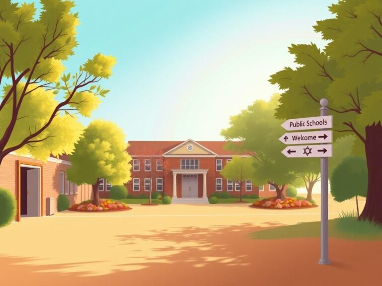 Flick International Serene public school courtyard symbolizing support for religious chaplains