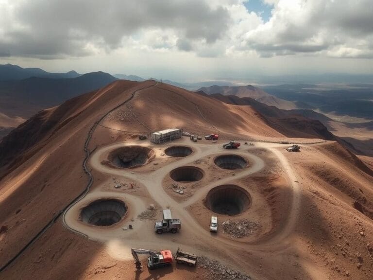 Flick International Aerial view of the damaged Fordow nuclear complex in Iran