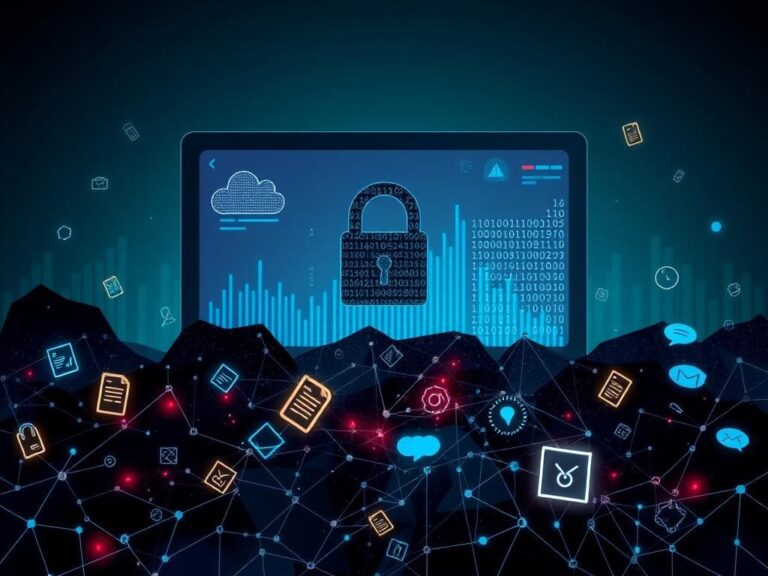 Flick International Abstract representation of online privacy risks with fragmented digital elements