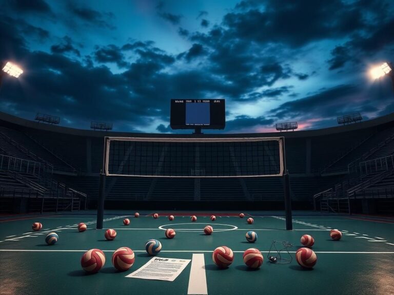 Flick International A dynamic volleyball court scene illustrating the tension in the transgender athlete controversy