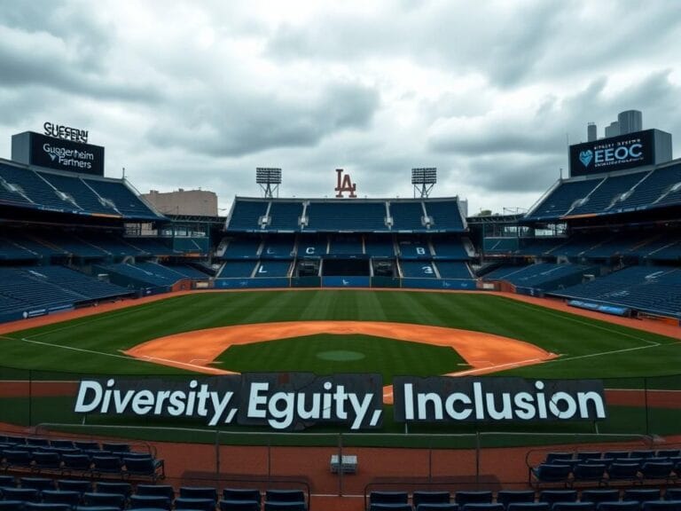 Flick International Empty baseball stadium symbolizing opportunity loss with Dodgers' colors