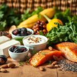 Flick International Vibrant assortment of nutrient-rich foods for stronger bones