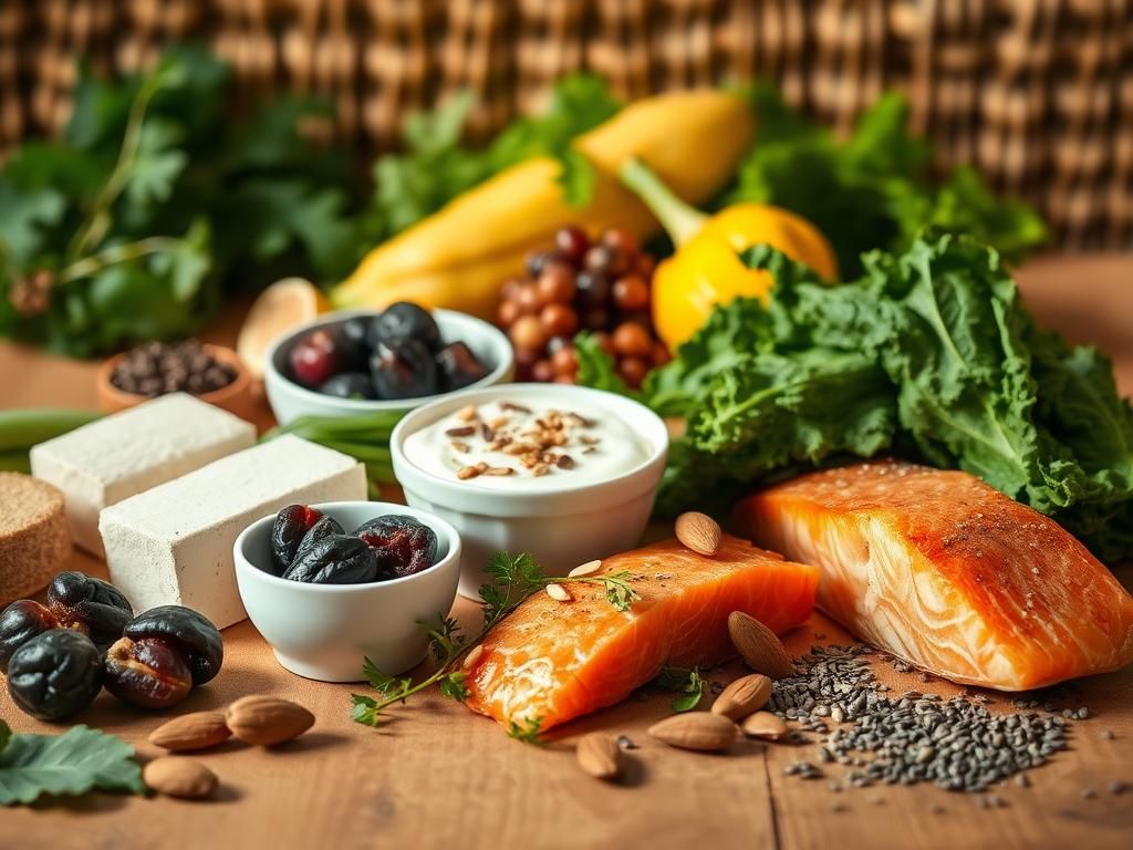 Flick International Vibrant assortment of nutrient-rich foods for stronger bones