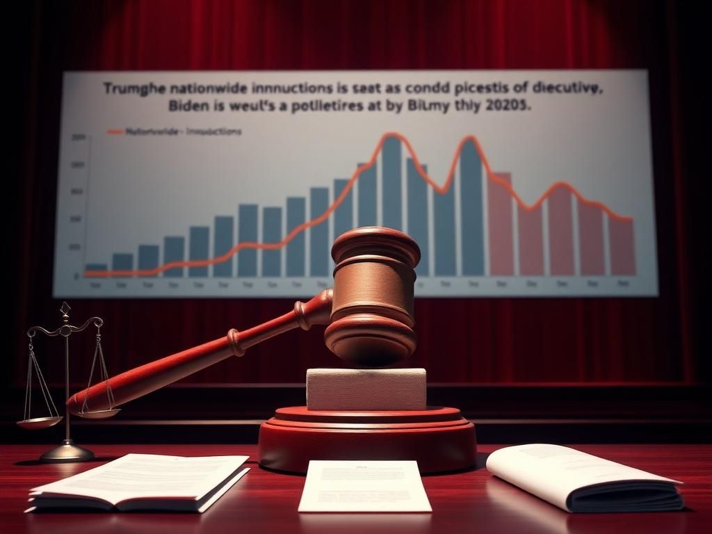 Flick International A dramatic courtroom scene with a large gavel striking a sound block, symbolizing judicial power conflicts.
