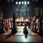 Flick International Magnus Carlsen exhibiting frustration by slamming his fist on a chessboard after a defeat