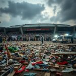 Flick International Aftermath of a deadly stampede outside a cricket stadium in Bengaluru, India