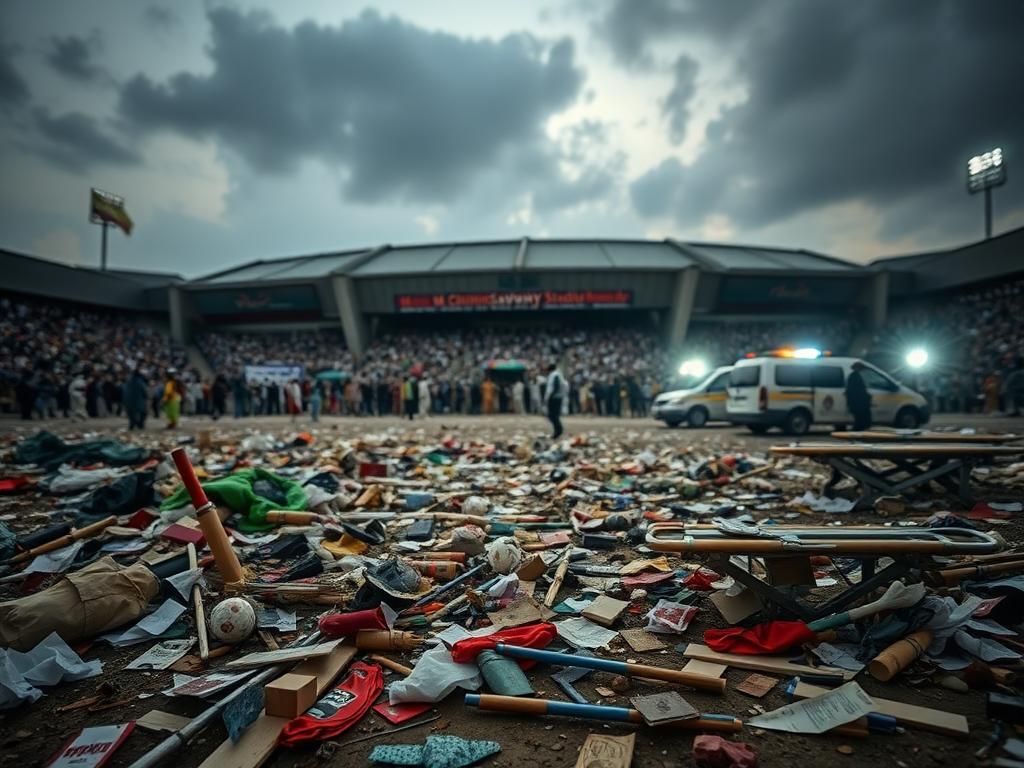 Flick International Aftermath of a deadly stampede outside a cricket stadium in Bengaluru, India