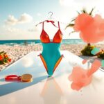 Flick International Olympian Ilona Maher showcasing vibrant swimwear on the runway in Miami Beach