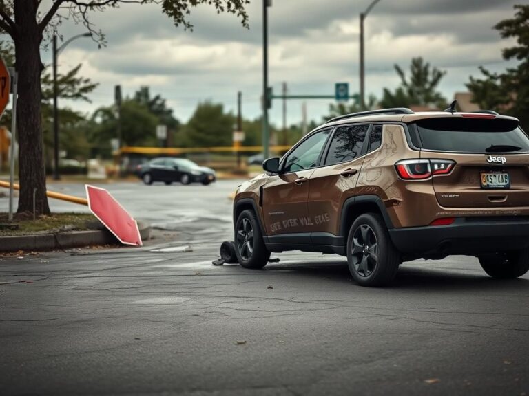 Flick International Damaged Jeep Compass involved in a road rage incident in Florida