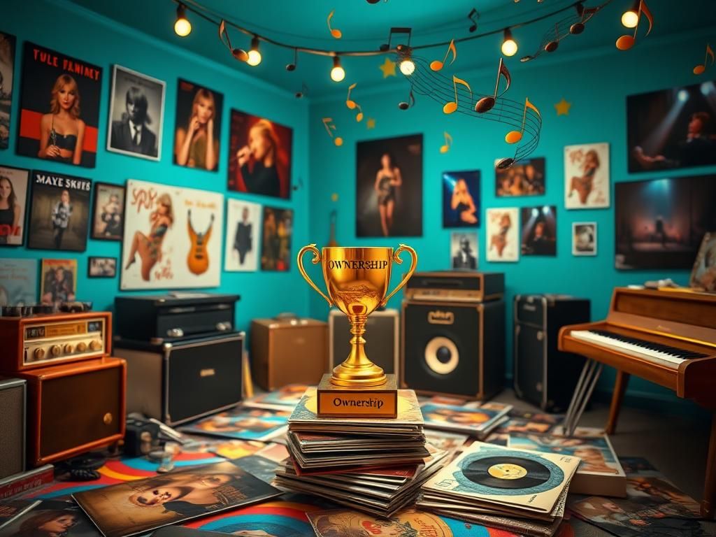 Flick International Vibrant music studio symbolizing Taylor Swift's control over her music