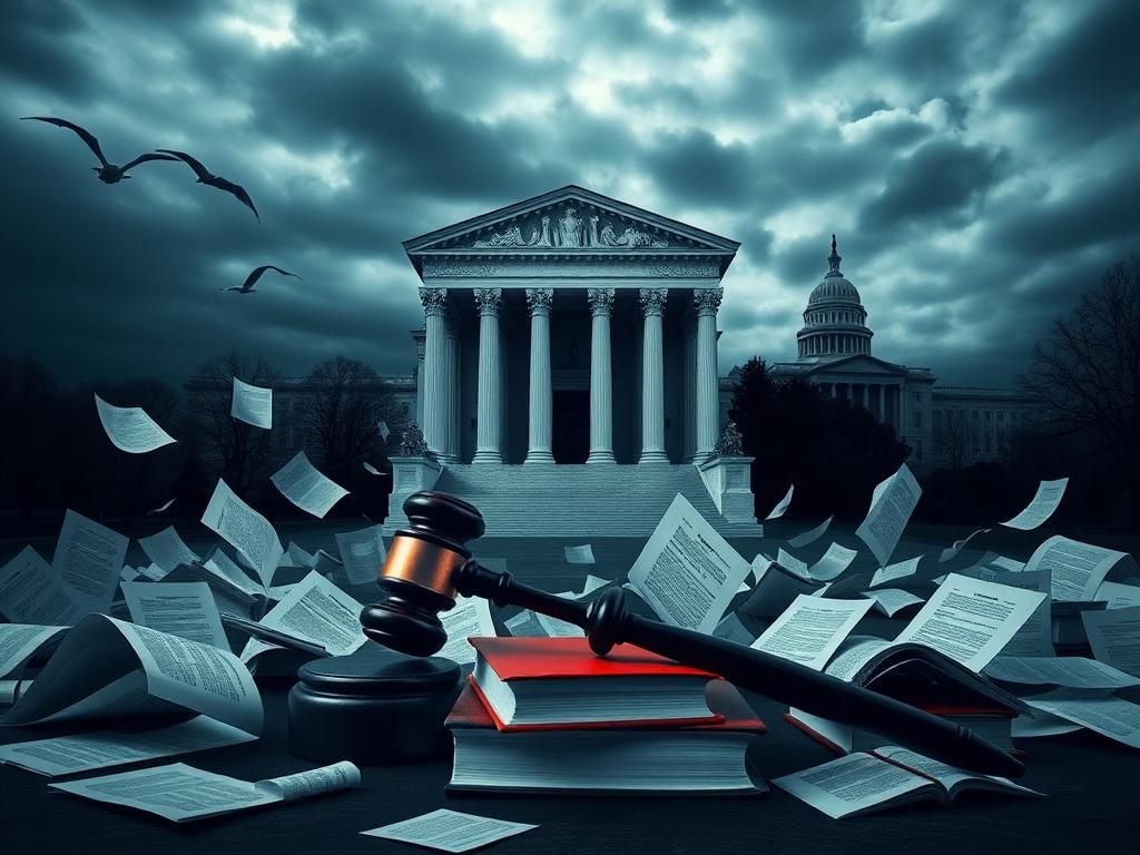 Flick International A dramatic federal courthouse symbolizes the legal battle over education reform.