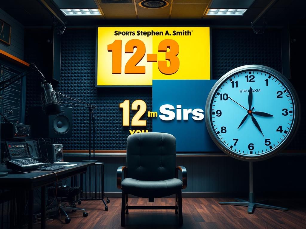 Flick International A vintage radio studio with an empty chair symbolizing a competitive sports radio environment.