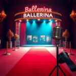 Flick International Elegant red carpet scene at the 'Ballerina' premiere with a glamorous theater entrance