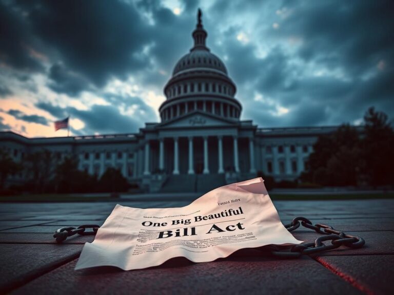 Flick International Dramatic low-angle view of the U.S. Capitol against a darkening sky with a crumpled bill lying on the ground