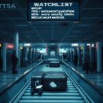 Flick International Busy airport security checkpoint highlighting scrutiny and tension