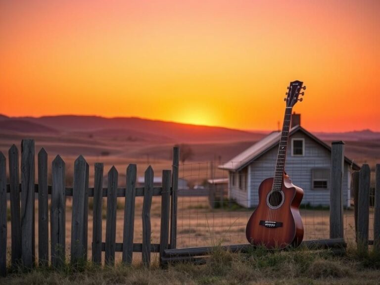 Flick International A serene landscape featuring a rustic house and weathered fence, symbolizing family dynamics and heritage.