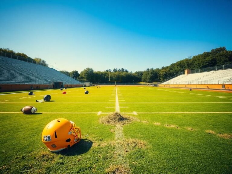 Flick International New York Giants practice field showing aftermath of heated scuffles