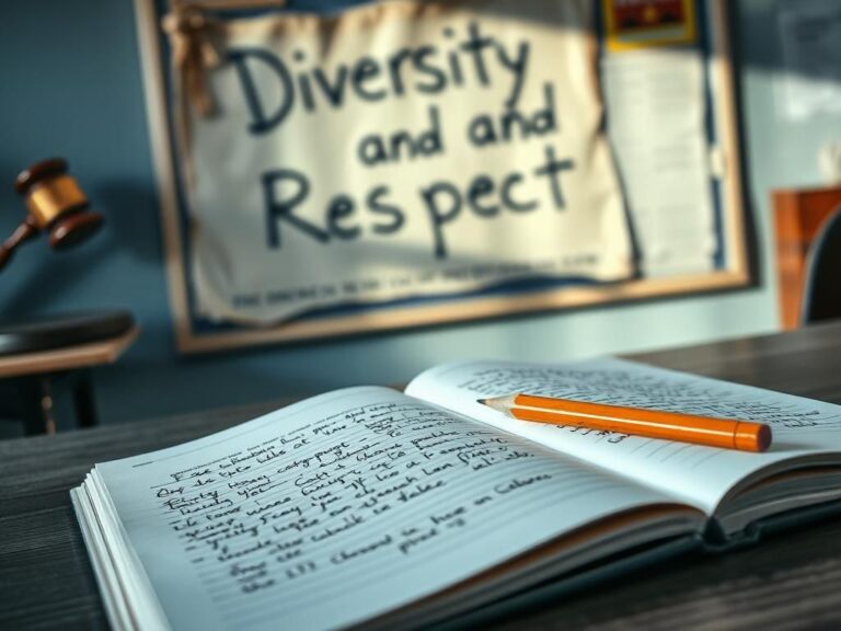 Flick International Close-up of a school desk with an open notebook and pencil, highlighting the theme of free speech and First Amendment rights.